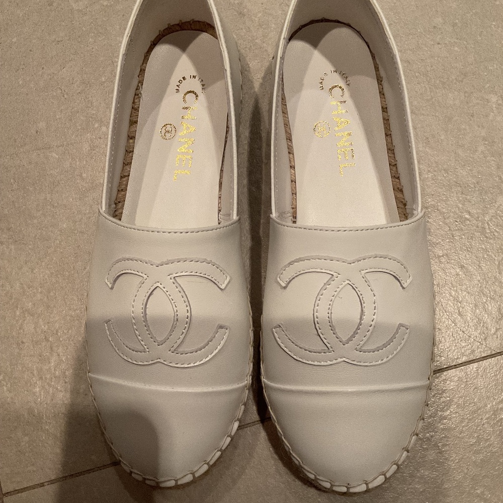 CC white espadrille